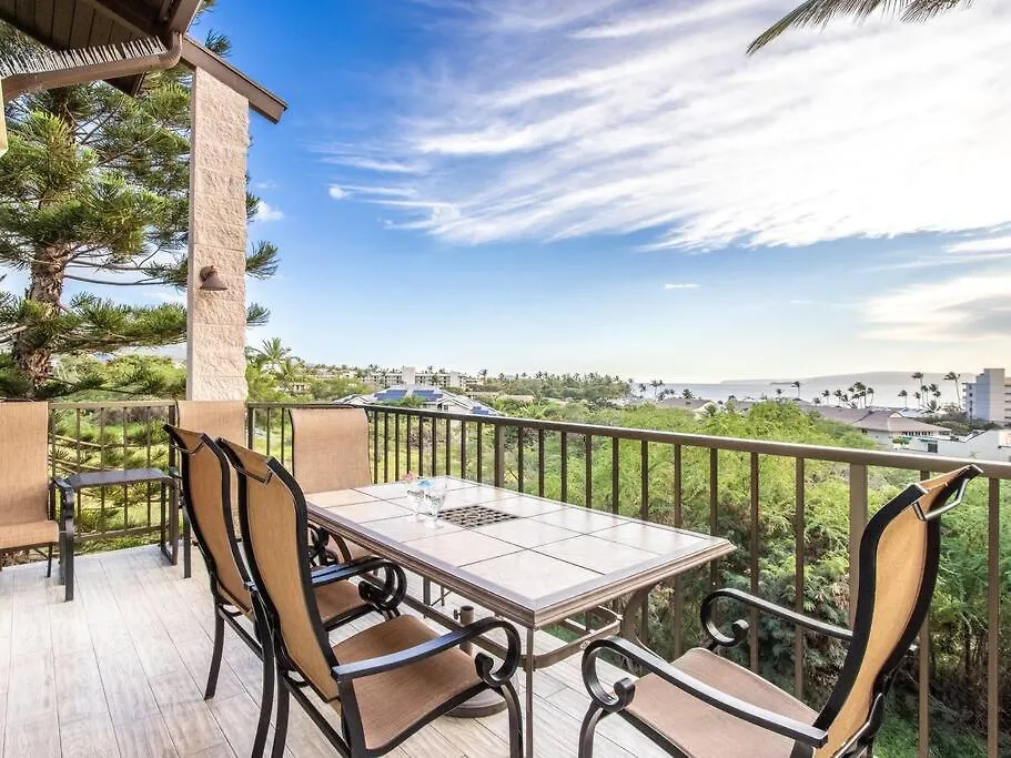 Apartamento 3Br Penthouse- Ocean Views, Lanais, Acs, Hot Tub, Pool, Sauna, Steps To Beach Kihei